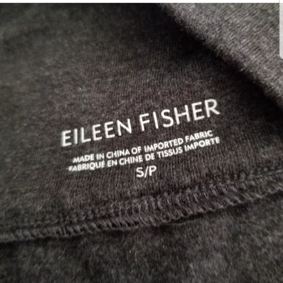 Eileen Fisher Cozy Tencel Stretch Jersey Fold-over Skirt Sz Small S grey - Picture 2 of 4